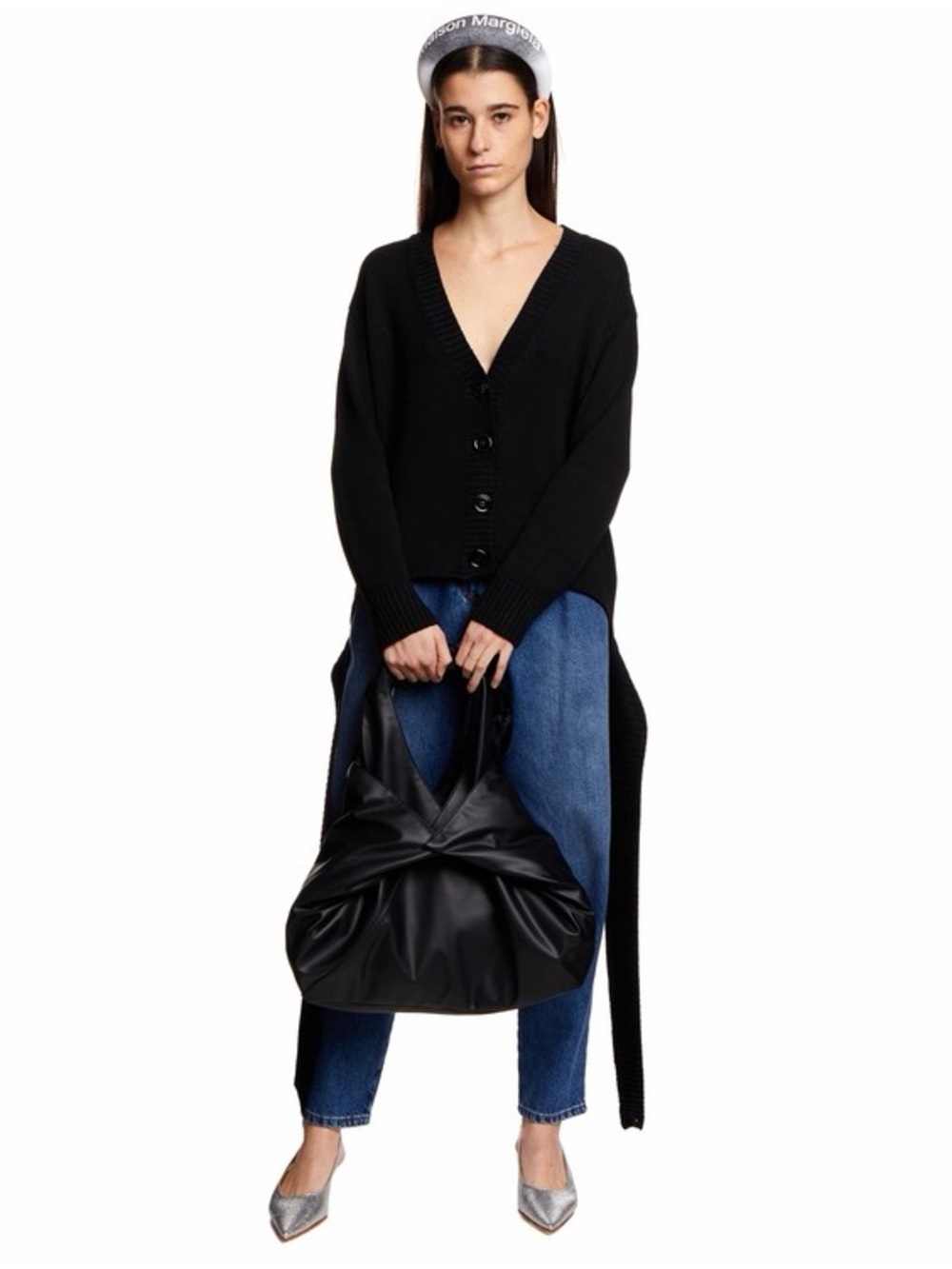 Maison Martin Margiela Black Leather Shoulder Tote - Picture 6 of 13